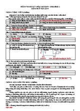 Đề ôn thi học kì 2 môn Ngữ văn Lớp 7 - Đề số 1 - Năm học 2019-2020